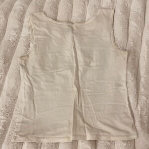 Brandy Melville Cream Sleeveless Top